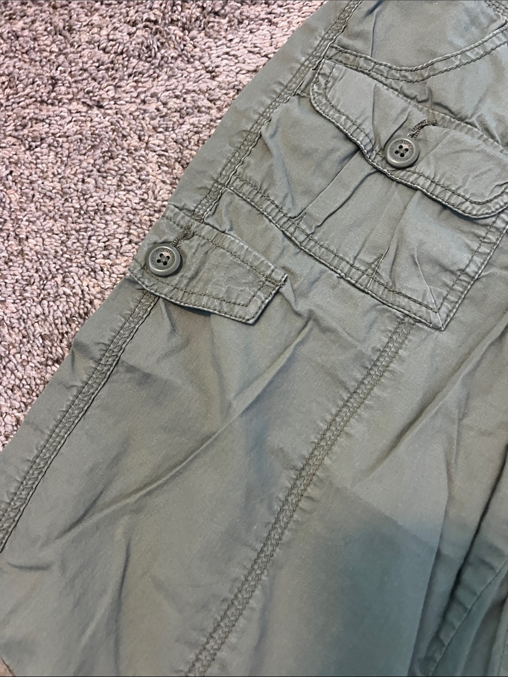 Maurices Olive Green Cargo Pants with Patch Details - Picture 4 of 8